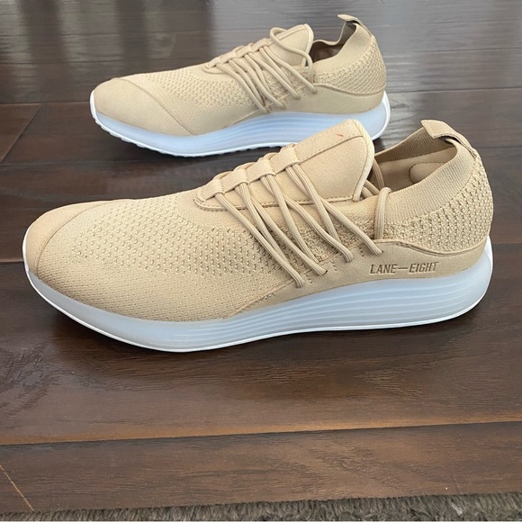 Lane-Eight cream lace up sneakers men’s size 11.5 - Picture 3 of 7
